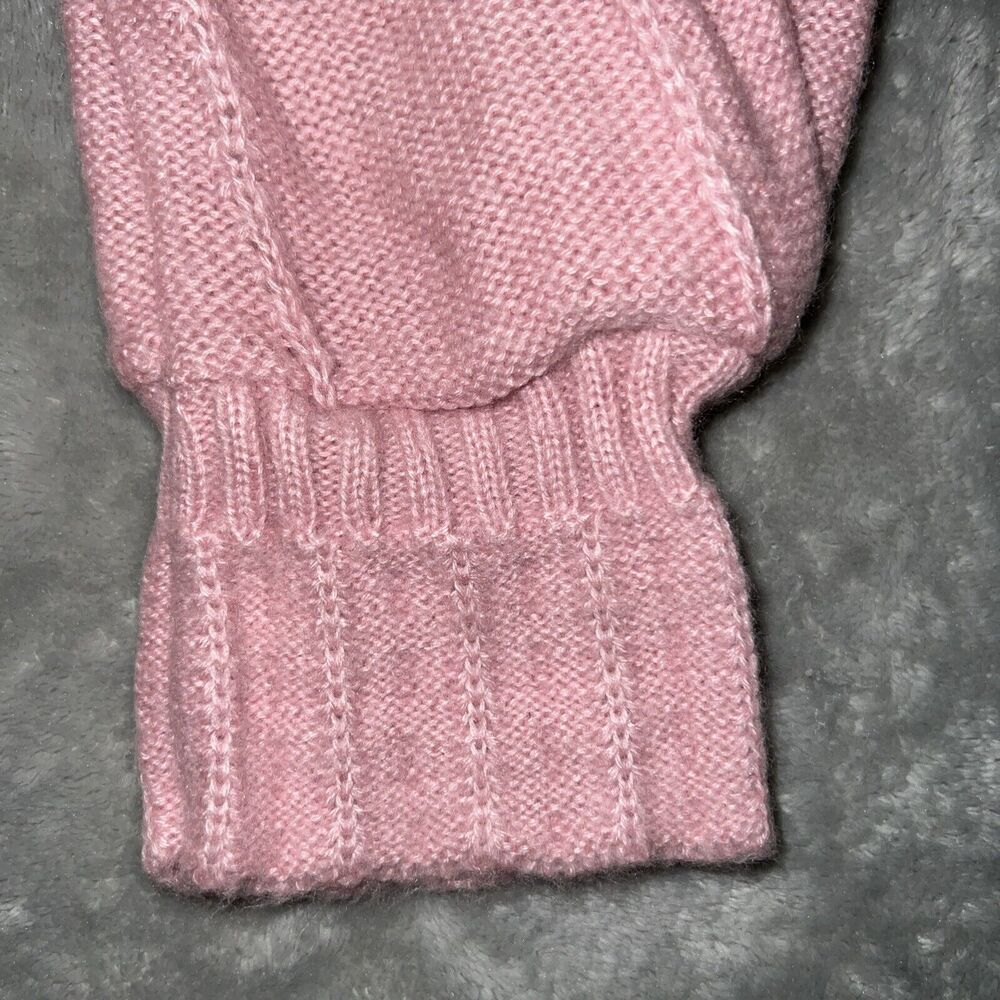 Toppers Vintage 50/60s Womens M Knit Sweater Pink Check w/Lace Collar USA Made - Picture 5 of 8
